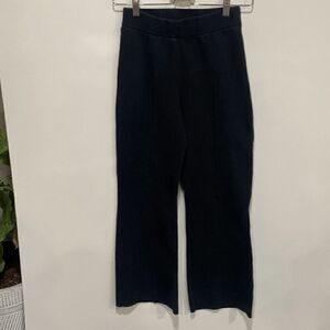 Banana Republic Womens Thick Knit Elastic Waistband Pull-on Pants Black Size XS